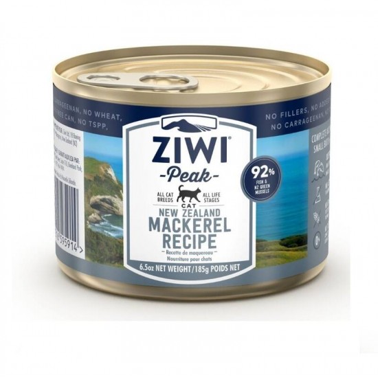 ZIWI Peak Canned Mackerel Cat Food 185g